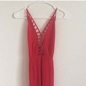 F21 cage maxi dress